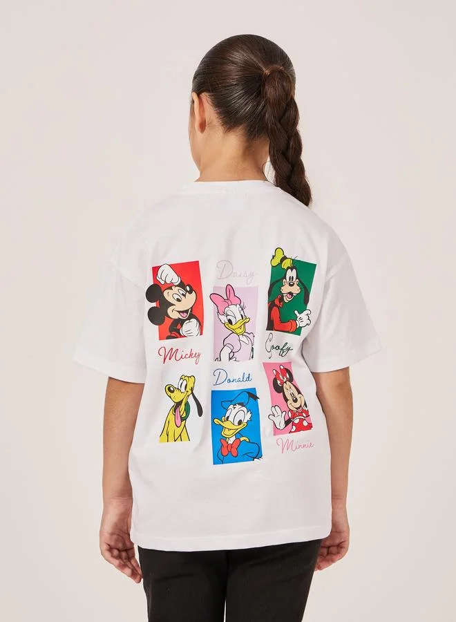 Styli Styli Mickey and Friends Character Print Oversized T-Shirt